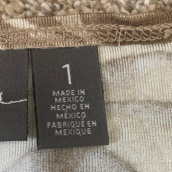 Elegant Brown and Cream Zebra Print Tunic size 1 - Picture 2 of 2